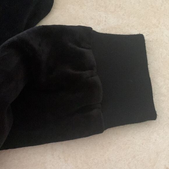 Torrid size 1 black velour jacket embroidery was cute coat lightweight track flr - Picture 10 of 10